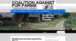 Desktop Screenshot of coalitionagainstfurfarms.com